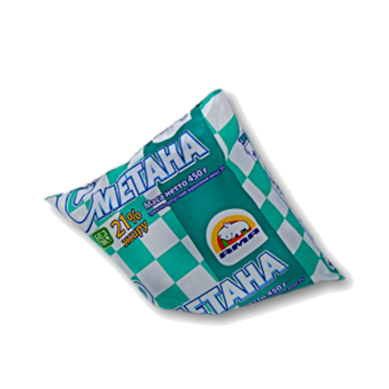 Сметана АМА 21%, 450г, плівка поліетиленова